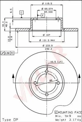 Brake Disc (628.1625)