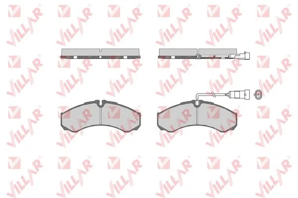 Brake Pad Set, disc brake (626.1515)