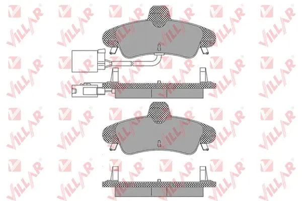Brake Pad Set, disc brake (626.1668)