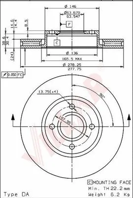 Brake Disc (628.1580)