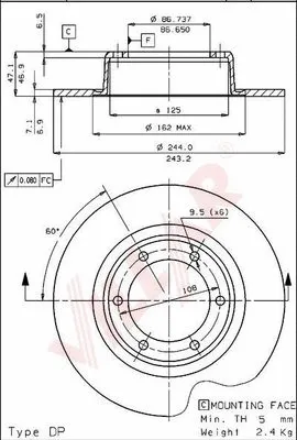 Brake Disc (628.1376)