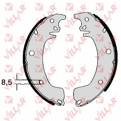 Brake Shoe Set (629.0350)