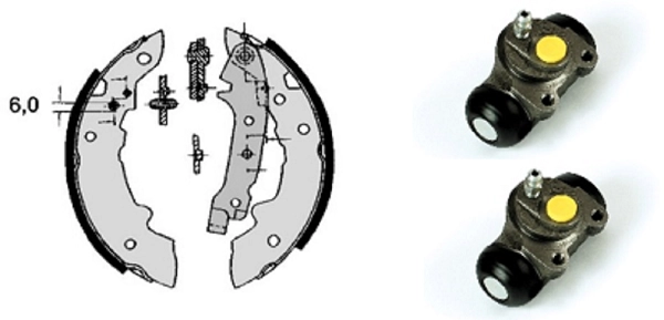 Brake Shoe Set (608.8284)
