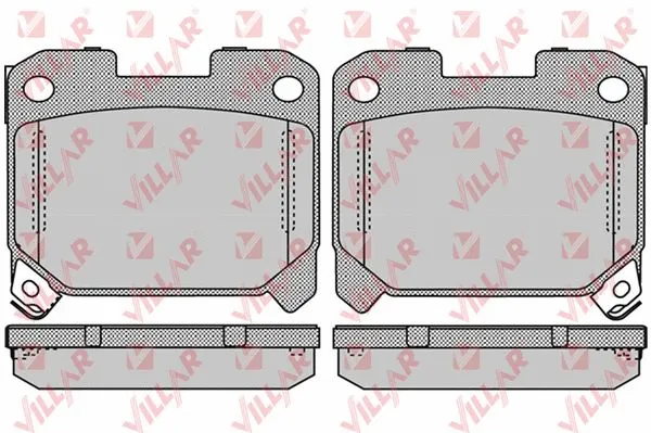 Brake Pad Set, disc brake (626.1052)