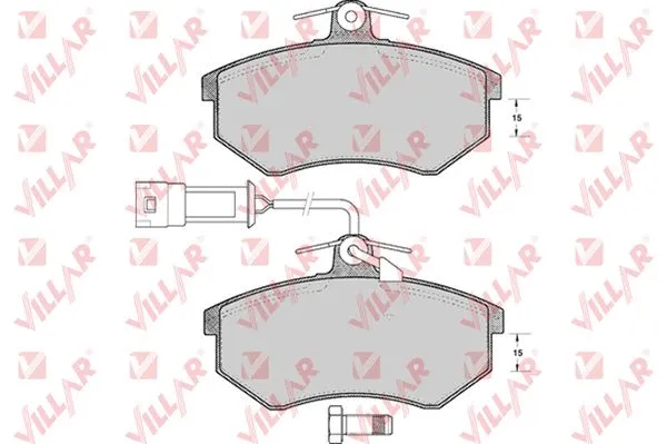 Brake Pad Set, disc brake (626.0300)