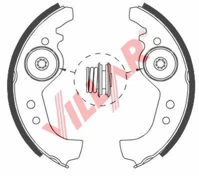 Brake Shoe Set (629.0539)