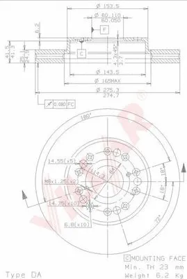 Brake Disc (628.1958)