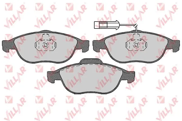 Brake Pad Set, disc brake (626.1785)