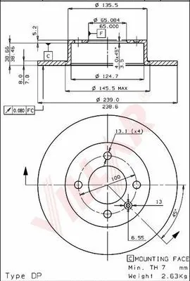 Brake Disc (628.1750)