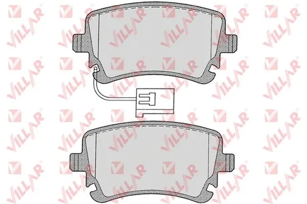 Brake Pad Set, disc brake (626.1256)