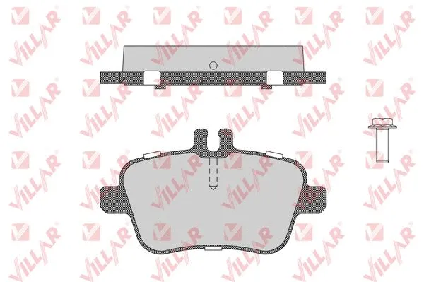 Brake Pad Set, disc brake (626.1782)