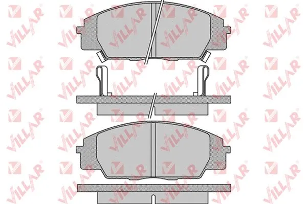 Brake Pad Set, disc brake (626.1070)