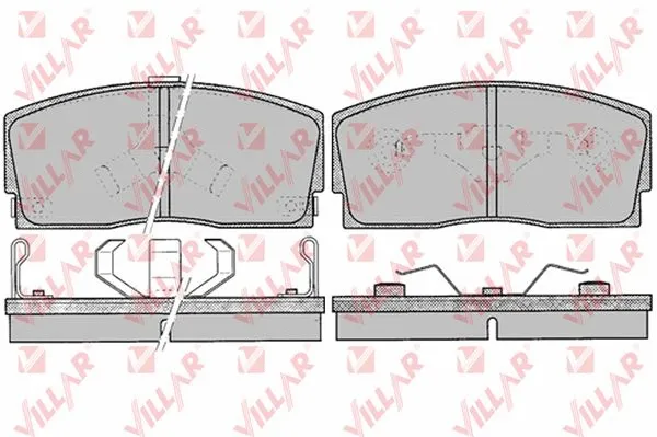 Brake Pad Set, disc brake (626.0055)