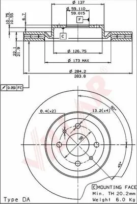 Brake Disc (628.1257)