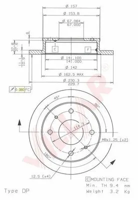 Brake Disc (628.1524)
