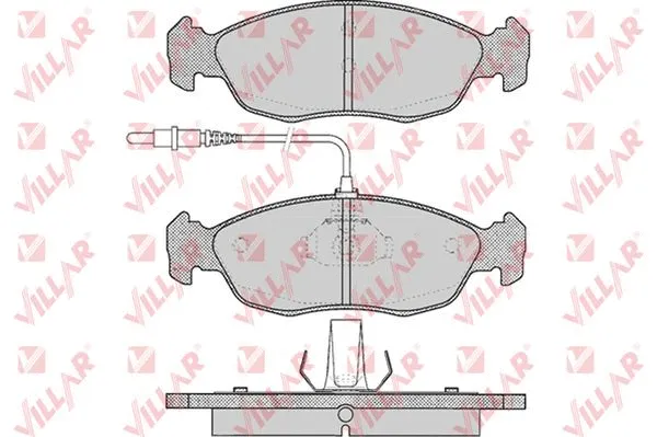 Brake Pad Set, disc brake (626.0450)