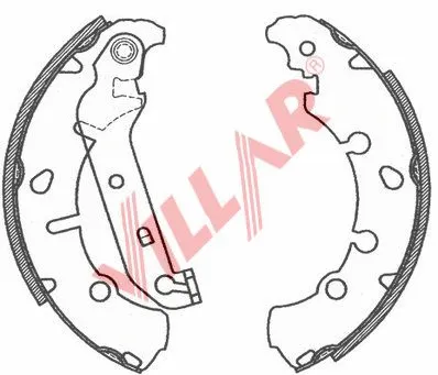 Brake Shoe Set (629.0800)