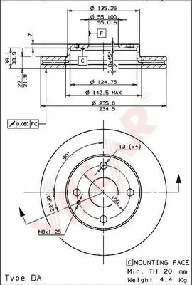 Brake Disc (628.1282)
