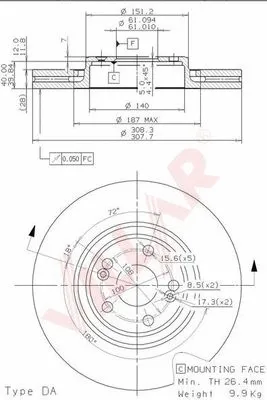 Brake Disc (628.2181)