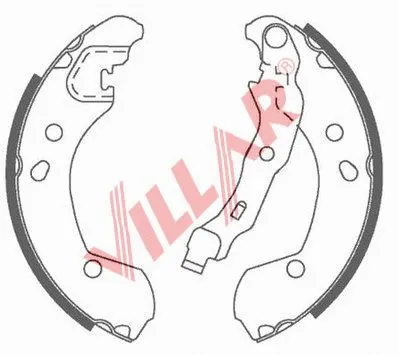 Brake Shoe Set (629.0816)