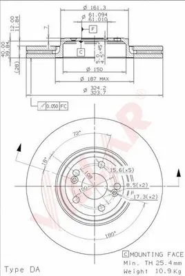 Brake Disc (628.2052)