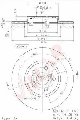 Brake Disc (628.1668)