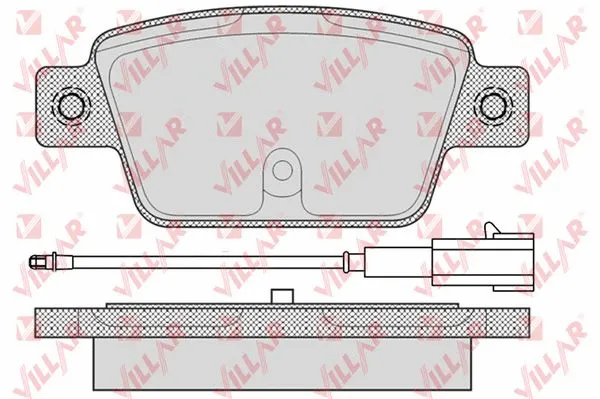 Brake Pad Set, disc brake (626.1676)