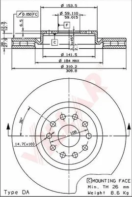 Brake Disc (628.1726)