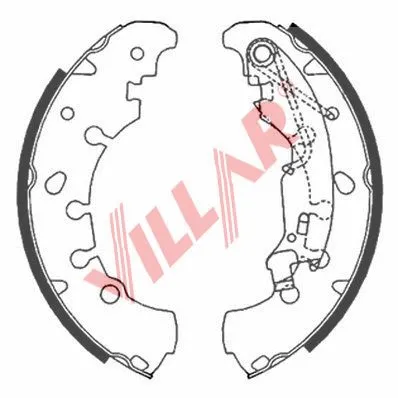 Brake Shoe Set (629.0886)