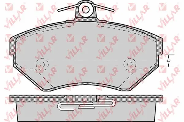 Brake Pad Set, disc brake (626.0719)