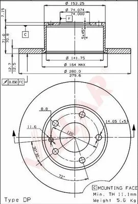 Brake Disc (628.1472)