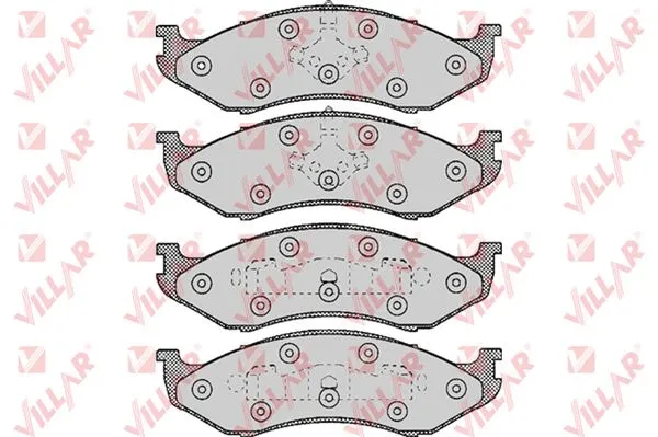Brake Pad Set, disc brake (626.0459)