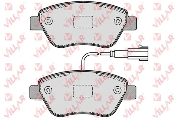 Brake Pad Set, disc brake (626.1225)
