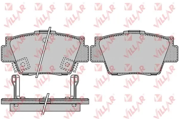 Brake Pad Set, disc brake (626.1038)