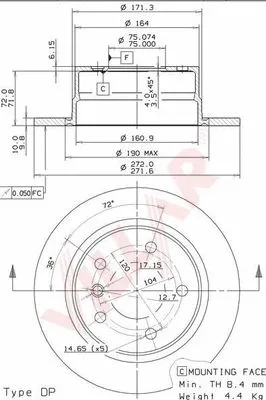 Brake Disc (628.1394)