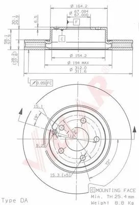 Brake Disc (628.1857)