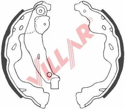 Brake Shoe Set (629.0868)