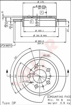 Brake Disc (628.1611)