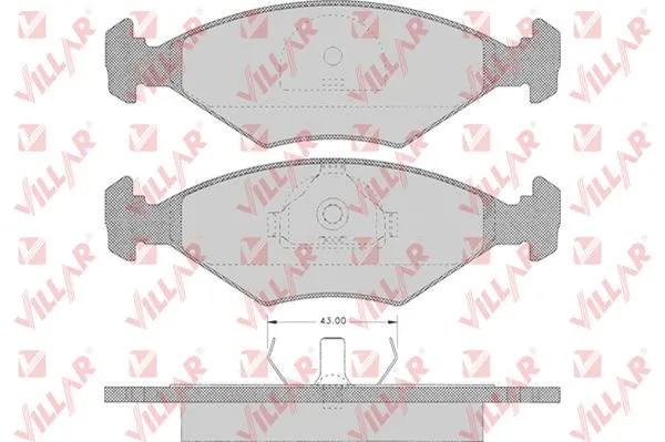 Brake Pad Set, disc brake (626.0632)