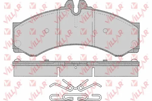 Brake Pad Set, disc brake (626.0633)
