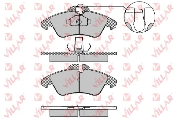 Brake Pad Set, disc brake (626.1469)