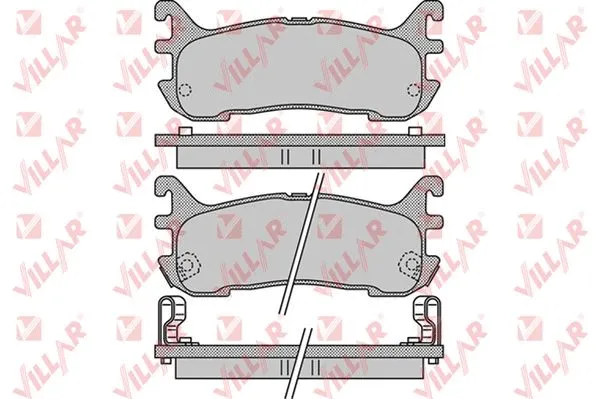 Brake Pad Set, disc brake (626.1044)