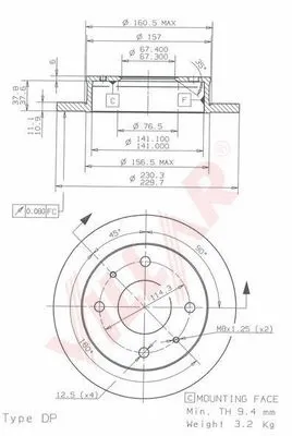 Brake Disc (628.1875)