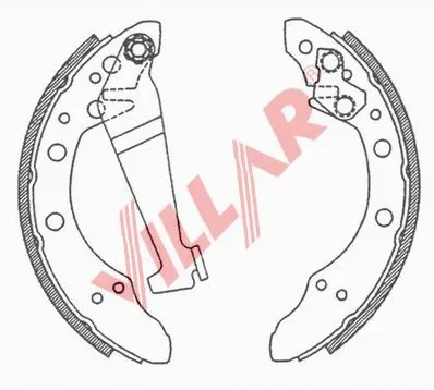 Brake Shoe Set (629.0503)