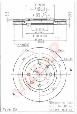 Brake Disc (628.0520)
