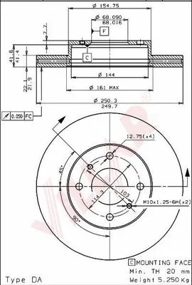 Brake Disc (628.1278)