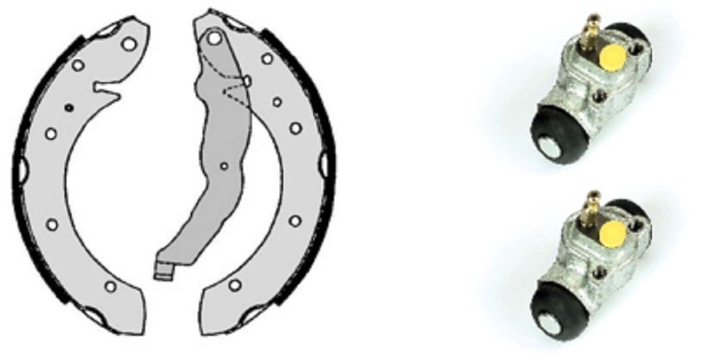 Brake Shoe Set (608.8384)