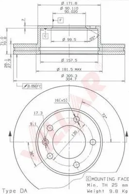 Brake Disc (628.1037)