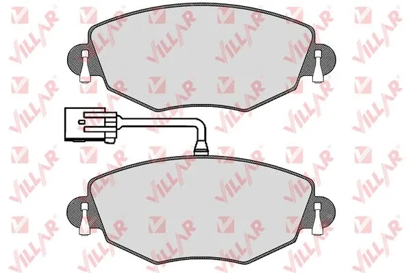 Brake Pad Set, disc brake (626.1302)
