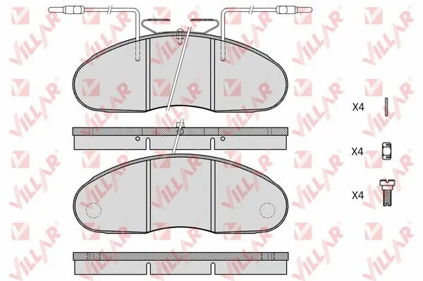 Brake Pad Set, disc brake (626.0976)